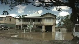 Flooded house