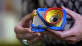 A camera which has had its design