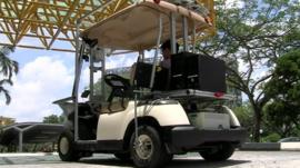 Robot car in Singapore