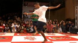 Pablinho at a dance competition