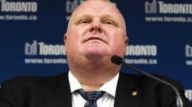 Toronto mayor Rob Ford