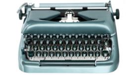 A typewriter