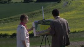 Robert Peston has a go at landscape painting