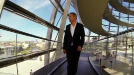 Gavin Hewitt in the Reichstag in Berlin