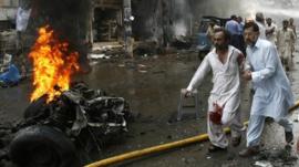 Aftermath of Pakistan blast