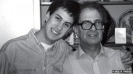Ed Miliband, with his father Ralph in 1989
