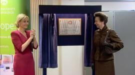 JK Rowling (L) and Her Royal Highness, The Princess Royal