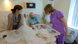 New parents at Medway Maritime Hospital in Kent