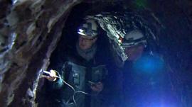 Inside a mine