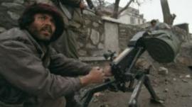 An Afghan fighter