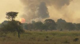Rebel troops destroy munitions in Bentiu, South Sudan