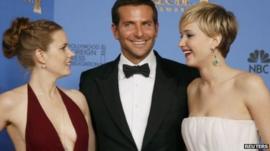 Amy Adams, Bradley Cooper and Jennifer Lawrence