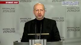 Varapääministeri Ukrainan presidentti Oleksander Turchynov