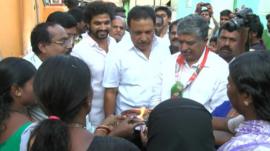 Political candidate Nandan Nilekani