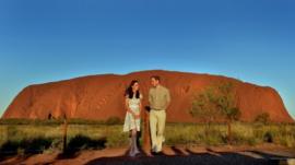 Duke and Duchess at Ayers Rock