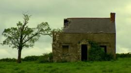 Derelict house on Cleenish Island