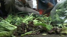 Wasted food in Indian market