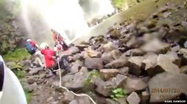 Winch rescue in Brecon Beacons