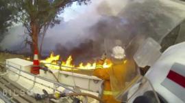 Bush fires rage in South Australia