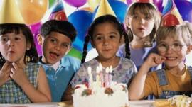 Kids celebrating birthday party