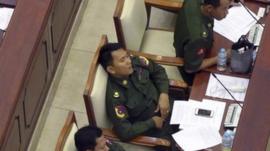 When sleeping lawmakers were captured on film in Myanmar, authorities responded by banning journalists