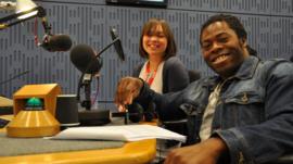 Kate Monaghan and Ade Adepitan