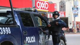 A police patrol in Chilapa in June 2015