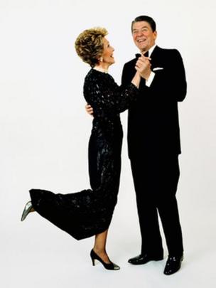 Ronald Reagan dancing with Nancy