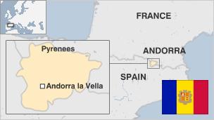 Image result for andorra located map europe