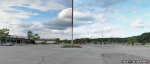 The unused parking lot at the Dutchess Mall in Fishkill, New York state