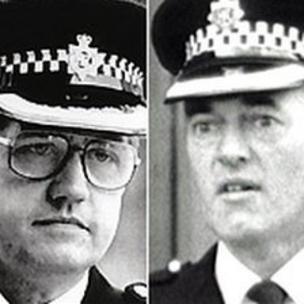 Image caption David Duckenfield (L) and Bernard Murray faced disciplinary proceedings and both left the force - _62803657_duckenfield_murray_226