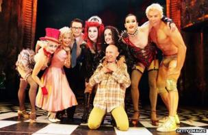 Rocky Horror Show cast with Richard O'Brien