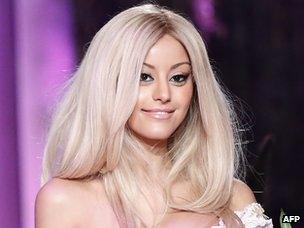 Zahia Dehar shows her lingerie collection in Paris (23 January 2013)