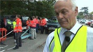 Clive Pearman said building work on the flood plain had increased the risk of flooding - _70175569_70168714