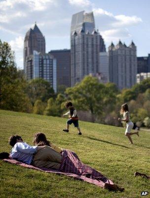 Piedmont Park in Atlanta, US (Image: AP)