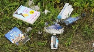 Belongings of passengers on MH17