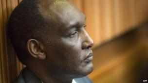 Gen Faustin Kayumba Nyamwasa in court in Kagiso near Krugersdorp on 28 August 2014