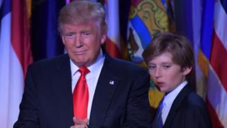 Ten-year-old Barron Trump stood behind his dad Donald, as he announced he'd won the US election. Barron will now probably move into the White House, which is the president's official home, with his mum and dad in January. But what's it like to grow up in such an important place?