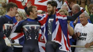 Jody Cundy, Jon Allan-Butterworth and Louis Rolfe