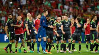 Welsh players walk off