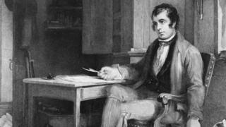 Scottish poet Robert Burns.