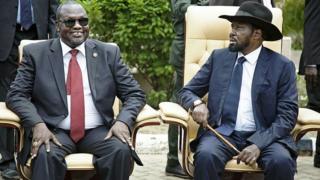 Dkt Riek Machar na Rais Salva Kiir