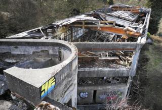 Ruin of St Peter's main teaching block