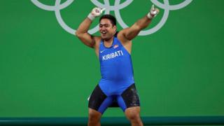 Dancing weightlifter, David Katoatau