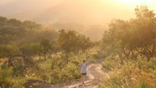 Cameraman filming in South Africa