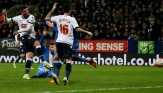 Gary Madine scores for Bolton