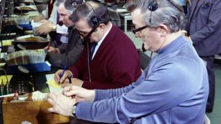 Men answering 999 calls in Cardiff in 1974