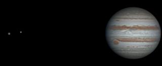 Ethan Chappel took this photo of Jupiter and its moons in Texas, USA
