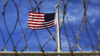 The US flag flies over Guantanamo Bay