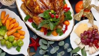 Christmas meal.